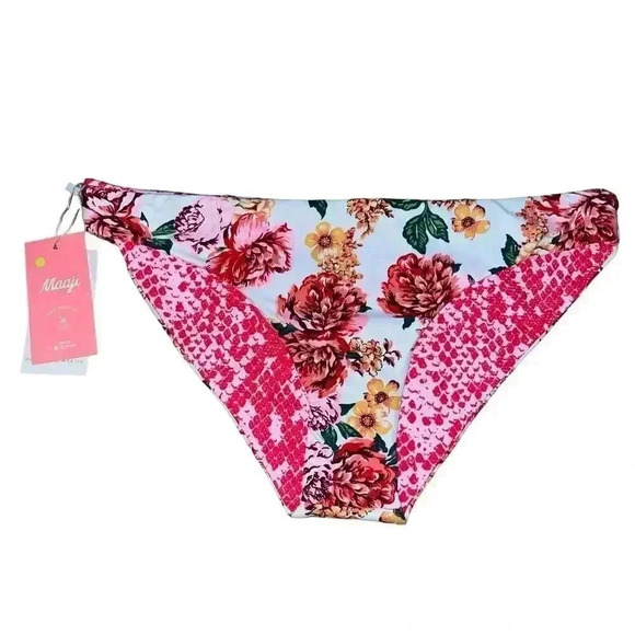 Maaji Flirt Bottom Carnation Size 3XL Reversible Floral Tropical Print - Picture 3 of 8